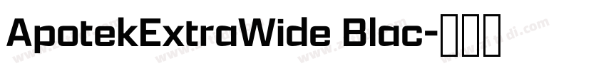 ApotekExtraWide Blac字体转换